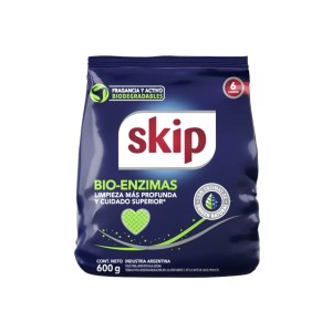 SKIP JABON EN POLVO 600gr BIO-ENZIMAS